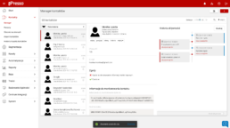 Widok na zakładkę kontakty w systemie marketing automation iPresso