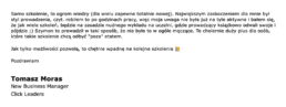 Samo szkolenie to ogrom wiedzy (dla wielu zapewnie totalnie nowej) - Tomasz Moras, New Business Manager w Click Leaders