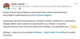 Z ręką na sercu polecam Sellwise - Paweł Janecki, Business Development Manager, Talkie.ai