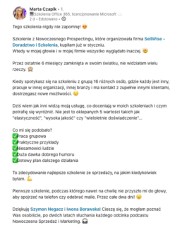 Tego szkolenia nigdy nie zapomnę. - Marta Czapik, Legalna Marta, Skill2B